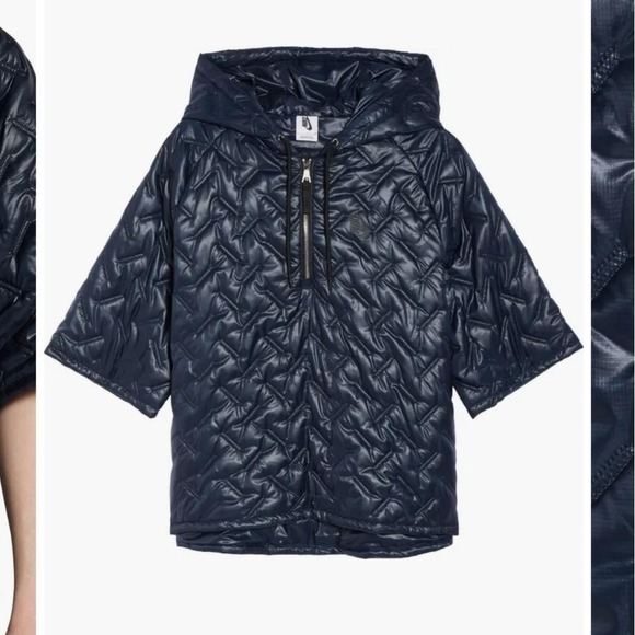 Nike Jackets & Blazers - Nike Lab Essentials Insulated Short‎ Sleeve Hoodie Puffer Pullover Blue 916368 S